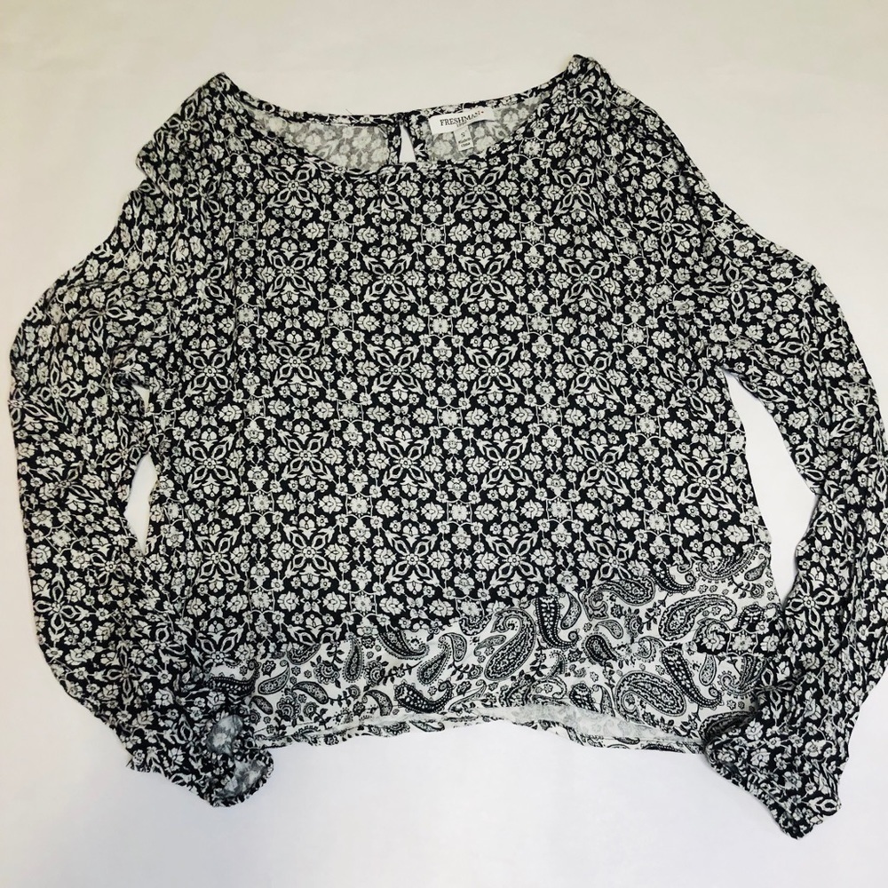 Crop Top Business Top Long Sleeves